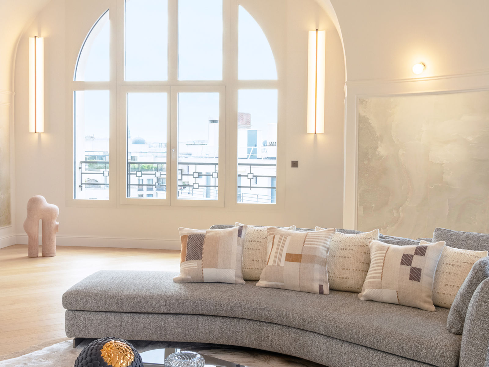 Séjour du Penthouse, réalisation Romy Lesniowski